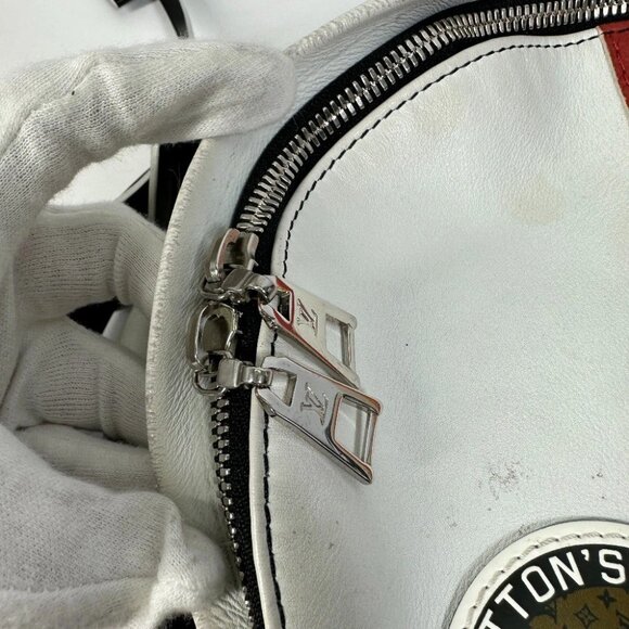 LOUIS VUITTON M55797 Monogram Palm Springs PM Backpack Leather White - Picture 4 of 14